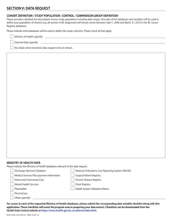 Form HLTH5426 Health Data Request - British Columbia, Canada, Page 10