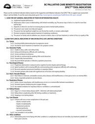 Form HLTH349 Bc Palliative Care Benefits Registration - British Columbia, Canada, Page 2