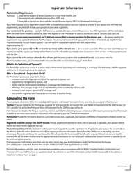 Form HLTH5349 Fair Pharmacare Plan Registration - British Columbia, Canada, Page 2