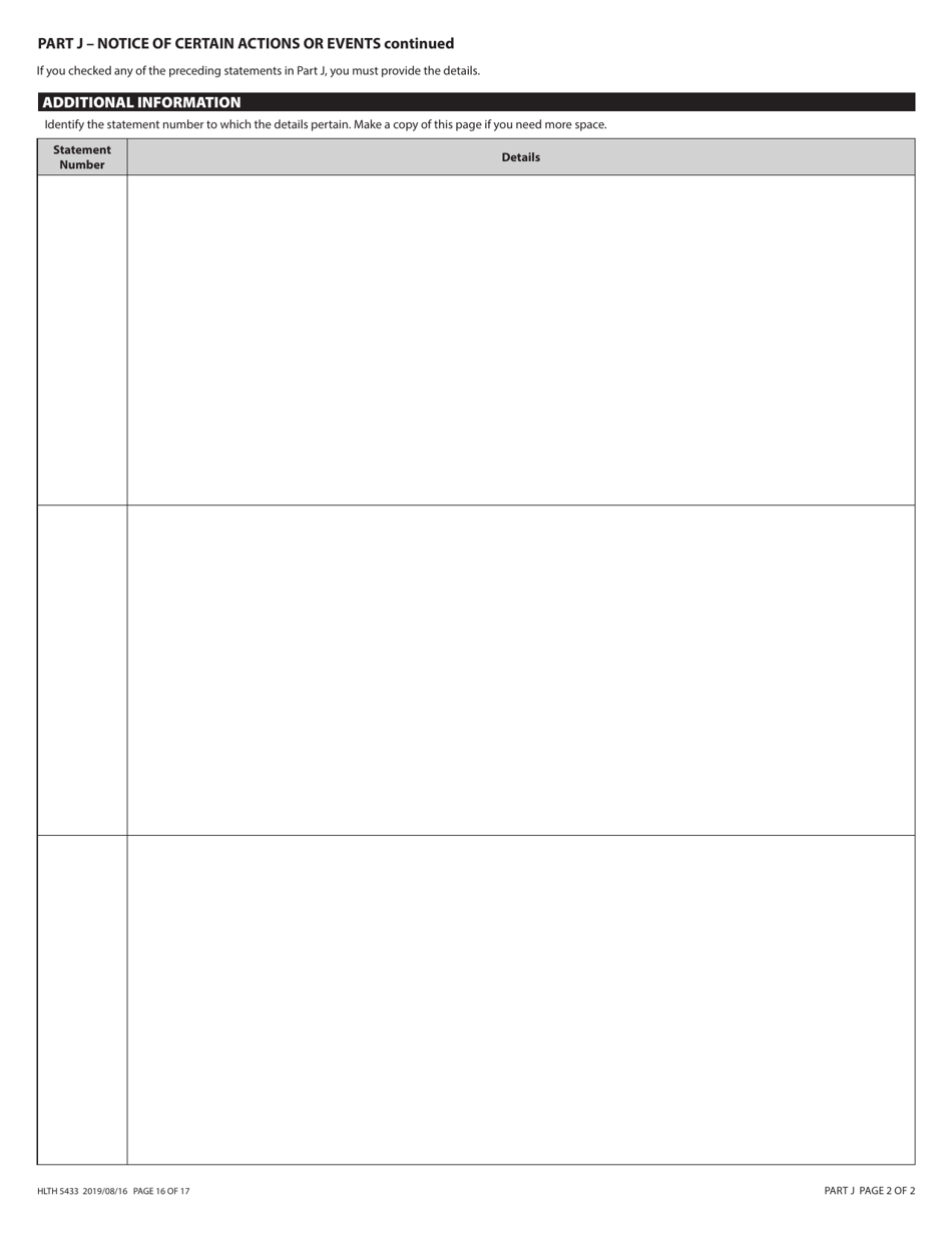 Form HLTH5433 Pharmacare Provider Change - British Columbia, Canada, Page 16