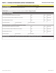 Form HLTH5433 Pharmacare Provider Change - British Columbia, Canada, Page 2