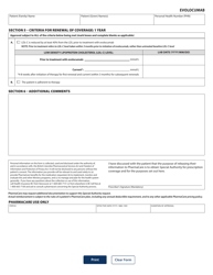 Form HLTH5493 Special Authority Request - Evolocumab - British Columbia, Canada, Page 2