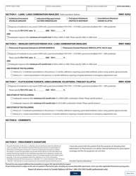 Form HLTH5362 Special Authority Request - Inhalers for Chronic Obstructive Pulmonary Disease (Copd) - British Columbia, Canada, Page 2