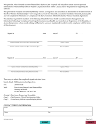 Form HLTH4548 Undertaking to Complete Confidentiality Procedures for Hospital Access to Pharmanet - British Columbia, Canada, Page 2