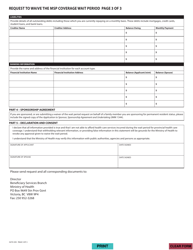 Form HLTH293 Request to Waive the Msp Coverage Wait Period - British Columbia, Canada, Page 4