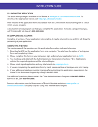 Immediate Family Member Application - British Columbia, Canada, Page 2