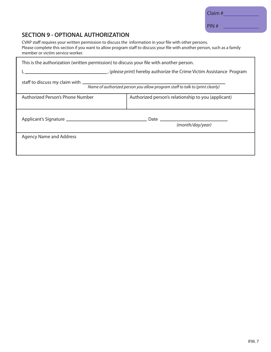 Immediate Family Member Application - British Columbia, Canada, Page 9