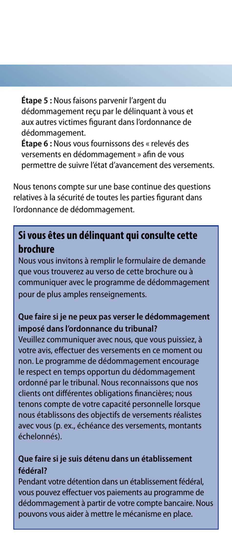 Restitution Program Application Form - British Columbia, Canada (English / French), Page 4