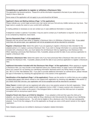 Form 11318E-B Birth Parent&#039;s Guide for Completing and Submitting an Application to Register or Withdraw a Disclosure Veto Under the Vital Statistics Act - Ontario, Canada, Page 2