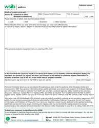 Form 3958A Worker&#039;s Exposure Incident Form (Peir) - Ontario, Canada, Page 3