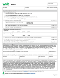 Form 6 (0006A) Worker&#039;s Report of Injury/Disease - Ontario, Canada, Page 3
