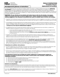 Forme 2721B Formulaire Frais De Deplacement Du Travailleur - Ontario, Canada (French)