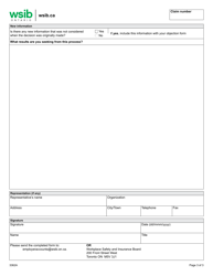 Form 3363A Objecting Form (Employer Account) - Ontario, Canada, Page 3