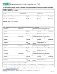 Form 3959A Employer&#039;s Exposure Incident Reporting Form (Peir) - Ontario, Canada, Page 2