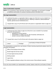 Form 10371A Authorization for Access to Business Account Information - Ontario, Canada, Page 2