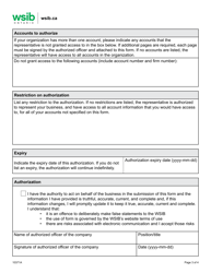 Form 10371A Authorization for Access to Business Account Information - Ontario, Canada, Page 3