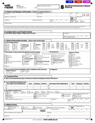 Form 8 (0008A) Health Professional&#039;s Report - Ontario, Canada, Page 2