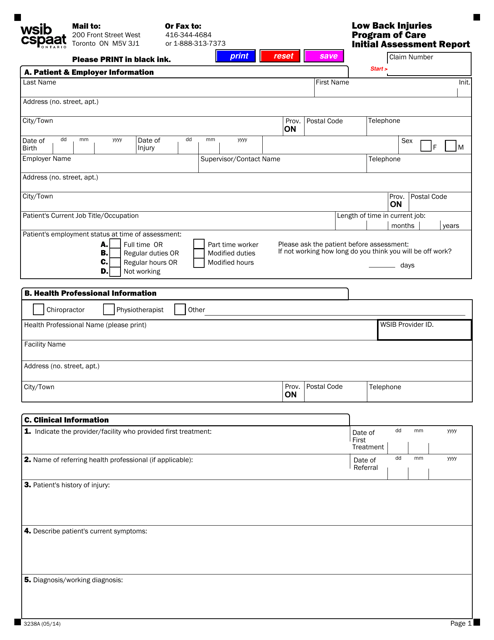 Form 3238A  Printable Pdf