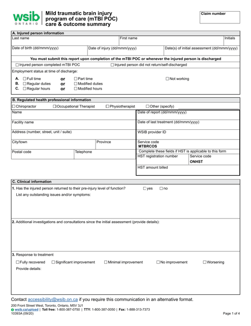 Form 10393A  Printable Pdf