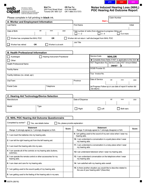 Form 0037A  Printable Pdf
