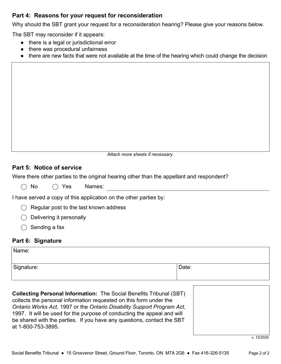 Form 2 - Fill Out, Sign Online and Download Fillable PDF, Ontario ...