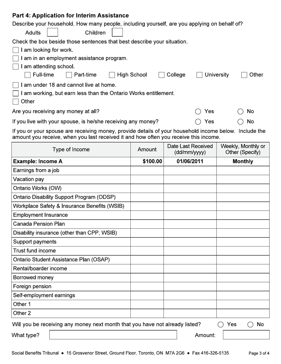 Form 1 Appeal - Ontario, Canada, Page 4
