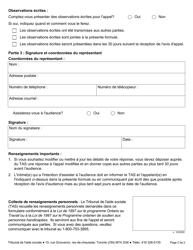 Forme 3 Reponse a L&#039;appel - Ontario, Canada (French), Page 3