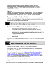 Instructions for Form N6 Notice to End Your Tenancy for Illegal Acts or Misrepresenting Income in a Rent-Geared-To-Income Rental Unit - Ontario, Canada, Page 4