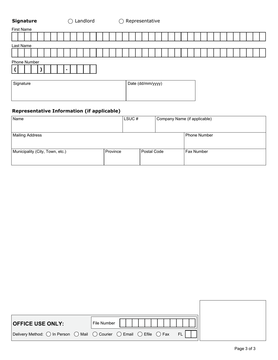 Form N6 Notice to End Your Tenancy for Illegal Acts or Misrepresenting Income in a Rent-Geared-To-Income Rental Unit - Ontario, Canada, Page 3