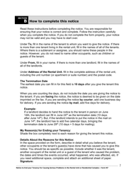 Instructions for Form N7 Notice to End Your Tenancy for Causing Serious Problems in the Rental Unit or Residential Complex - Ontario, Canada, Page 3