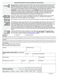 Form N8 Notice to End Your Tenancy at the End of the Term - Ontario, Canada, Page 2