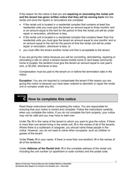 Instructions for Form N13 Notice to End Your Tenancy Because the Landlord Wants to Demolish the Rental Unit, Repair It or Convert It to Another Use - Ontario, Canada, Page 3