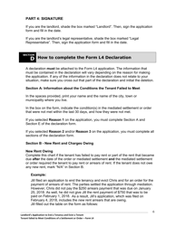 Instructions for Form L4 Landlord&#039;s Application to End a Tenancy and Evict a Tenant - Tenant Failed to Meet Conditions of a Settlement or Order - Ontario, Canada, Page 7