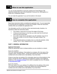 Instructions for Form A1 Application About Whether the Act Applies - Ontario, Canada, Page 2