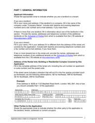 Instructions for Form A2 Application About a Sublet or an Assignment - Ontario, Canada, Page 3