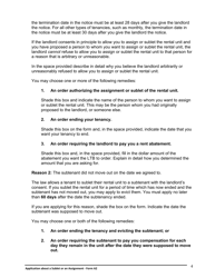 Instructions for Form A2 Application About a Sublet or an Assignment - Ontario, Canada, Page 5