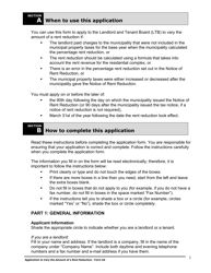 Instructions for Form A4 Application to Vary the Amount of a Rent Reduction - Ontario, Canada, Page 2