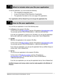 Instructions for Form A4 Application to Vary the Amount of a Rent Reduction - Ontario, Canada, Page 8