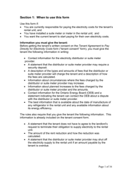 Instructions for Tenant Agreement to Pay Directly for Electricity Costs - Ontario, Canada, Page 2