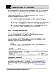 Instructions for Form T1 Tenant Application for a Rebate of Money the Landlord Owes - Ontario, Canada, Page 3