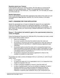 Instructions for Form T2 Application About Tenant Rights - Ontario, Canada, Page 4