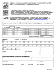 Forme N4 Avis De Resiliation De La Location Pour Non-paiement Du Loyer - Ontario, Canada (French), Page 3