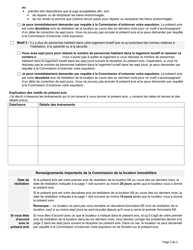 Forme N5 Avis De Resiliation De La Location En Raison D&#039;entrave a La Jouissance Raisonnable, De Dommages Ou De Surpeuplement - Ontario, Canada (French), Page 2