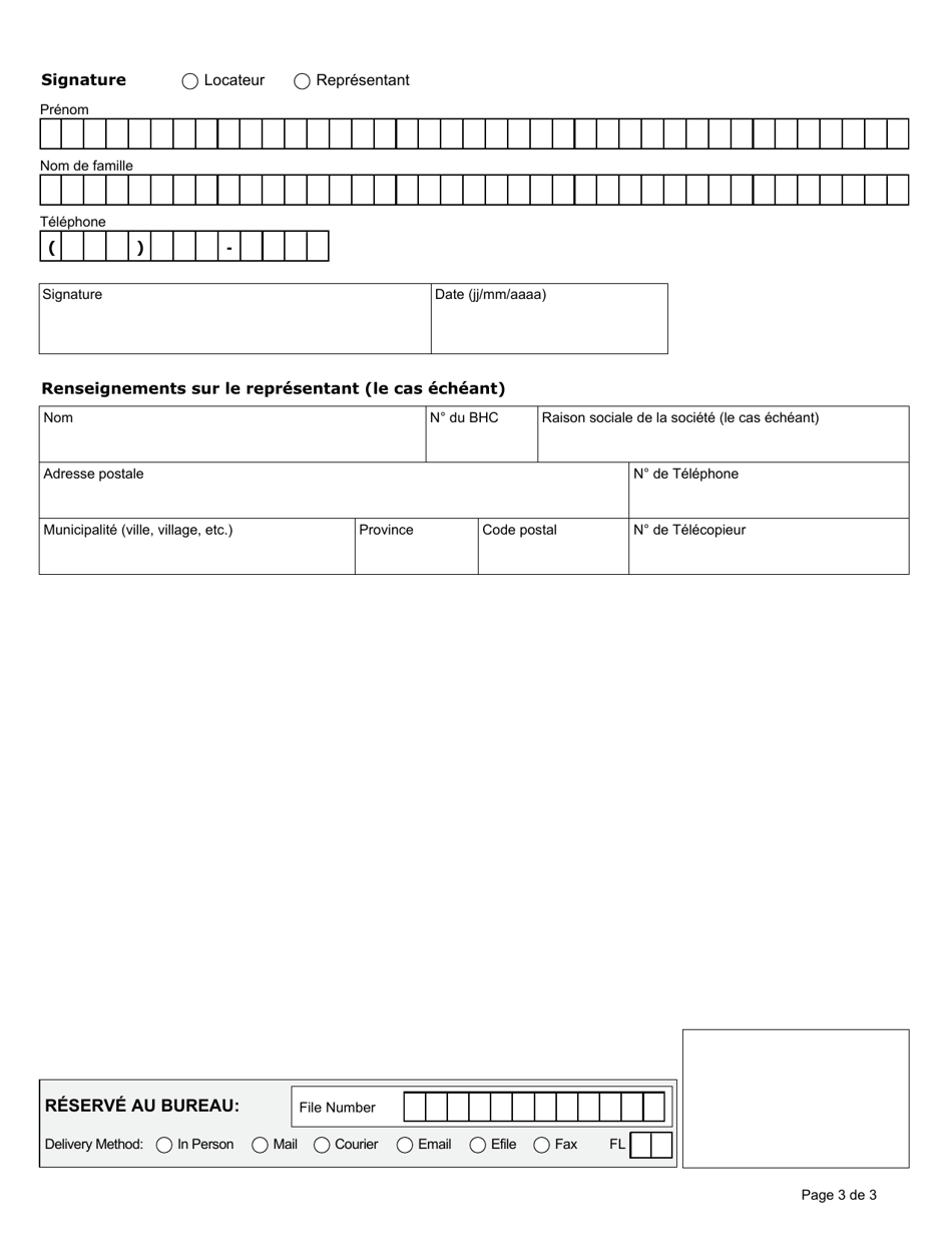 Forme N6 Avis De Resiliation De La Location En Raison Dactes Illicites Ou Dassertion Inexacte Quant Au Revenu Pour Un Logement a Loyer Indexe Sur Le Revenu - Ontario, Canada (French), Page 3