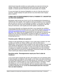 Instruction pour Forme L1 Requete En Expulsion D&#039;un Locataire Pour Non-paiement Du Loyer Et En Paiement De L&#039;arriere De Loyer - Ontario, Canada (French), Page 9