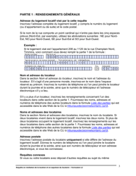 Instruction pour Forme L2 Requete En Resiliation De La Location Et En Expulsion Du Locataire - Ontario, Canada (French), Page 4