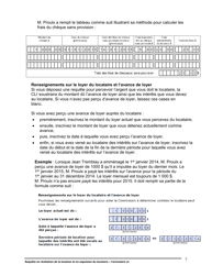 Instruction pour Forme L2 Requete En Resiliation De La Location Et En Expulsion Du Locataire - Ontario, Canada (French), Page 8