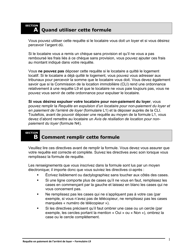 Instruction pour Forme L9 Requete En Paiement De L&#039;arriere De Loyer - Ontario, Canada (French), Page 2