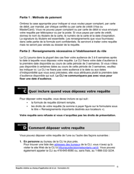 Instruction pour Forme A1 Requete Relative Au Champ D&#039;application De La Loi - Ontario, Canada (French), Page 6
