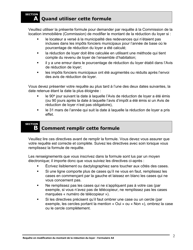 Instruction pour Forme A4 Requete En Modification Du Montant De La Reduction Du Loyer - Ontario, Canada (French), Page 2